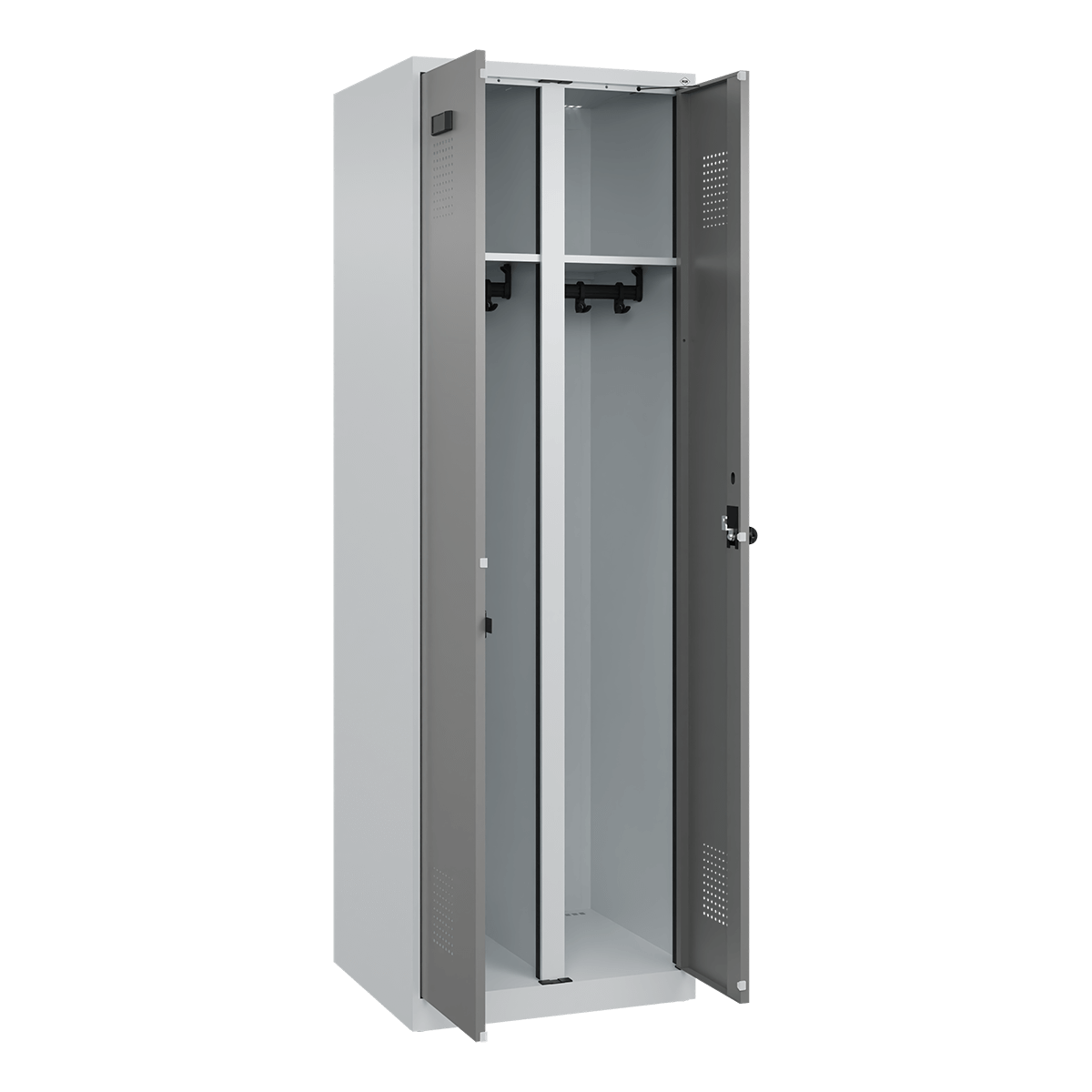 C+P Wardrobe with partition for clean/dirty clothes, series Evolo PLUS